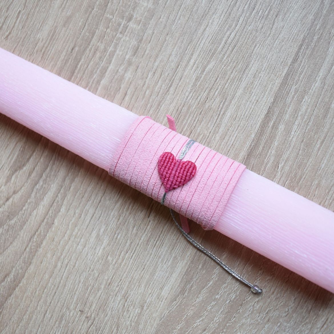 λαμπάδες για γυναίκες με μακραμέ βραχιόλι καρδιά