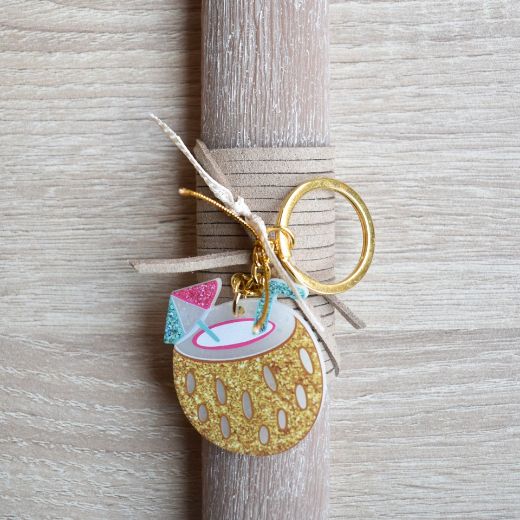 λαμπάδες πασχαλινές γυναικείες με διακοσμητικό κοκτέιλ