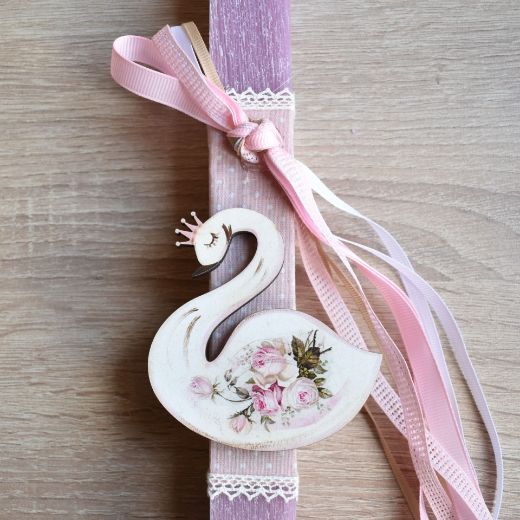 Picture of Easter candle swan