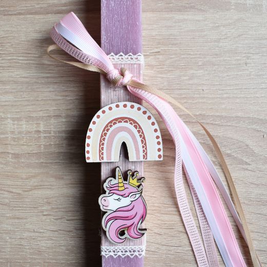 Picture of Easter candle rainbow