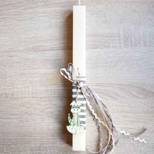 λαμπάδες πασχαλινές για αγόρια με διακοσμητικό δεινόσαυρο