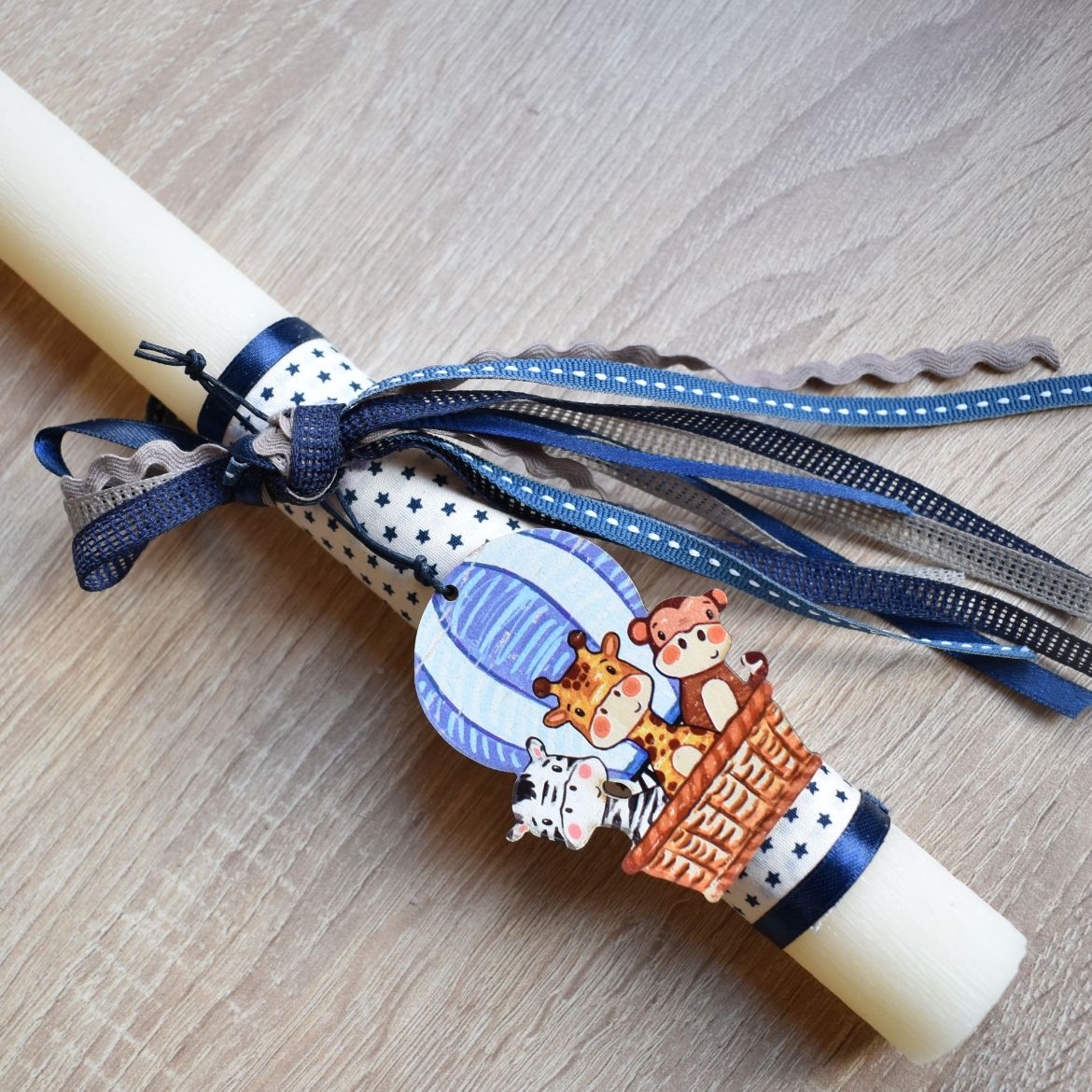 λαμπάδες για αγόρια με αερόστατο