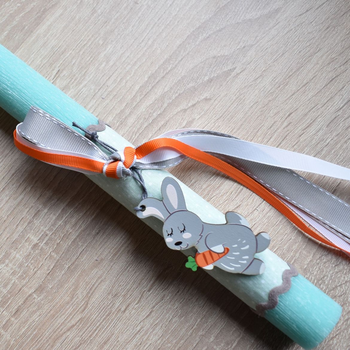 λαμπάδα για αγόρι με λαγουδάκι