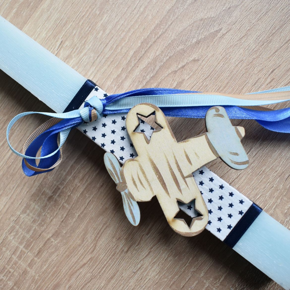 λαμπάδα πασχαλινή αγόρι με αεροπλάνο