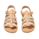 Picture of Handmade girls leather sandals beige