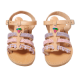 Picture of Handmade girls leather sandals lilac
