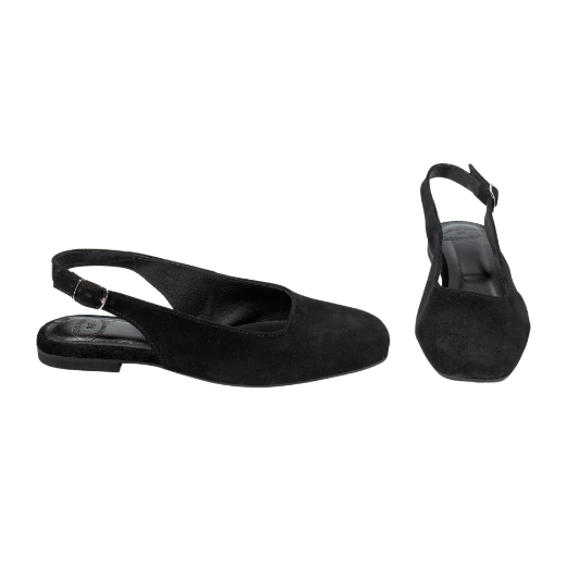 suede μπαλαρίνες μαύρες καθημερινές