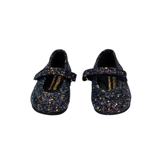 Picture of Kids ballerina shoes black with glitter No 18
