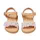 Picture of Handmade girls sandals pink with pearls No 23
