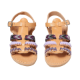 Picture of Handmade kids leather sandals purple No 23