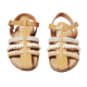 Picture of Handmade kids leather sandals soft sole ivory No 27