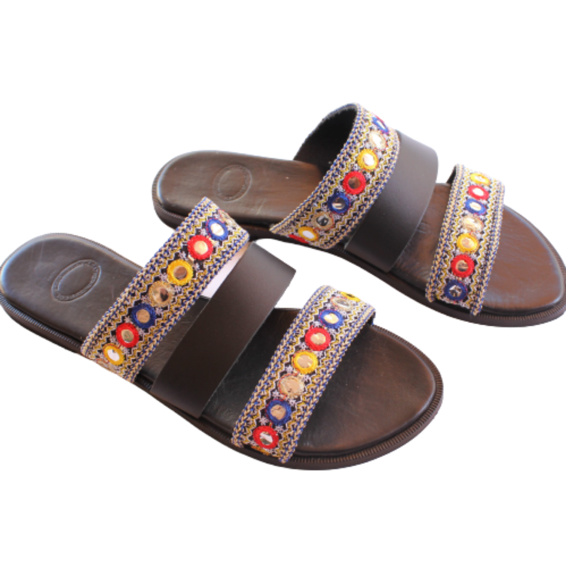 Picture of Woman leather sandals ethnic No 38