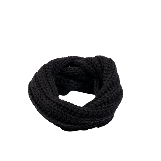 Picture of Handmade chunky crochet infinity scarf in black