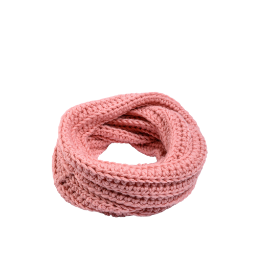 Picture of Handmade chunky crochet infinity scarf in pale pink