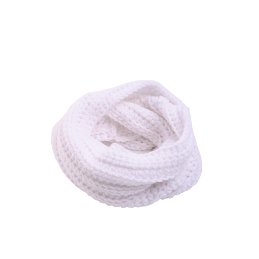Picture of Handmade chunky crochet infinity scarf in white