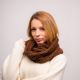 Picture of Chunky infinity scarf brown