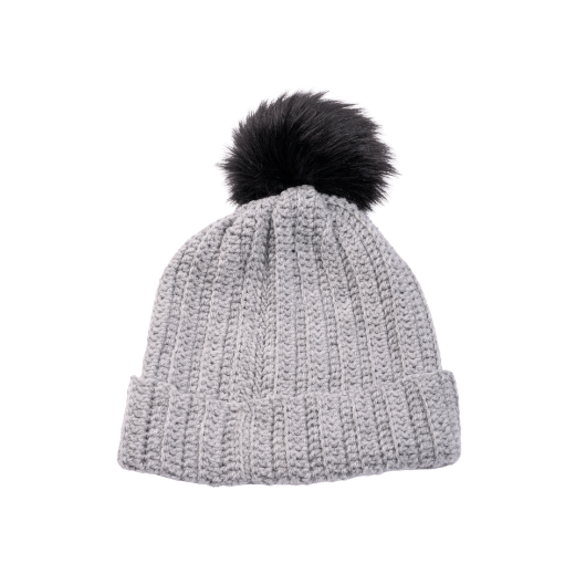 Εικόνα της Πλεκτός σκούφος ανοιχτό γκρί