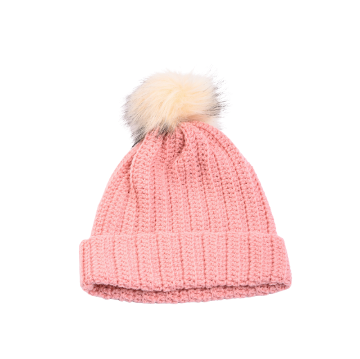 Εικόνα της Πλεκτός σκούφος ροζ