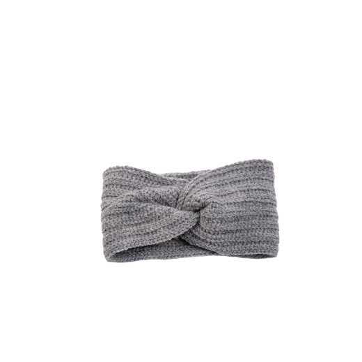 Picture of Handmade wide crochet twist headband in gray