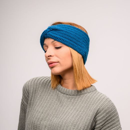 Picture of Knit headband petrol