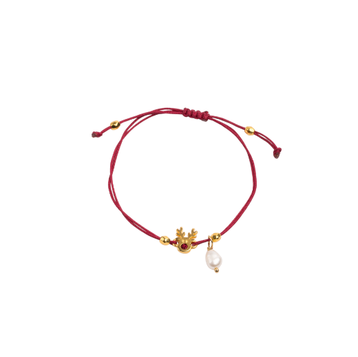 Εικόνα της Βραχιόλι τάρανδος επίχρυσο