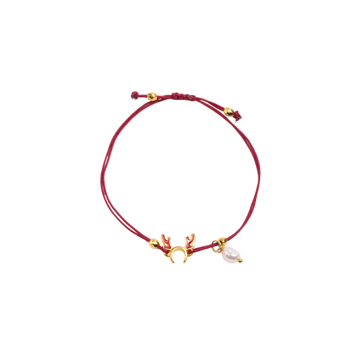 Εικόνα της Βραχιόλι αυτιά ταράνδου επίχρυσο