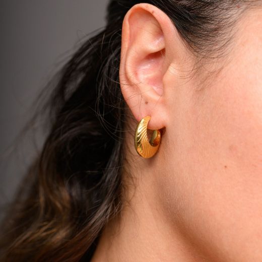 gold hoop earrings for women