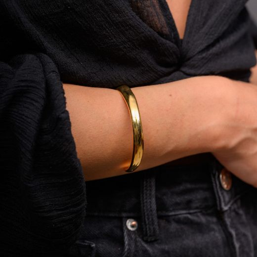 Picture of 24k gold plated irregular cuff bracelet
