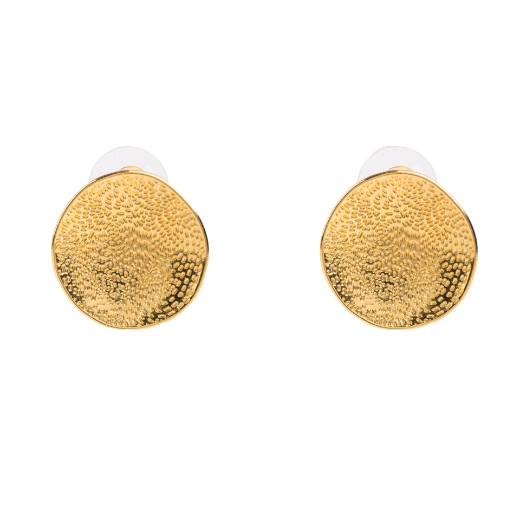 Picture of Gold hammered disc studs