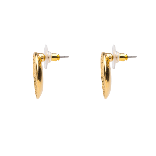 Picture of Gold hammered disc studs