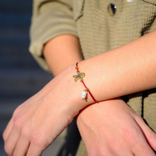 Εικόνα της Βραχιόλι gingerman επίχρυσο