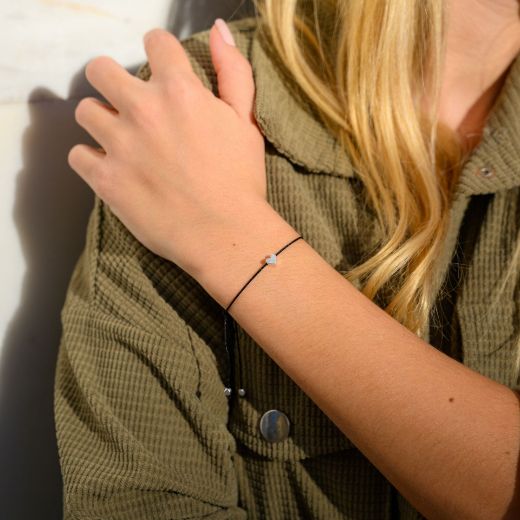 Picture of Silver-plated heart handmade gouri bracelet 2027