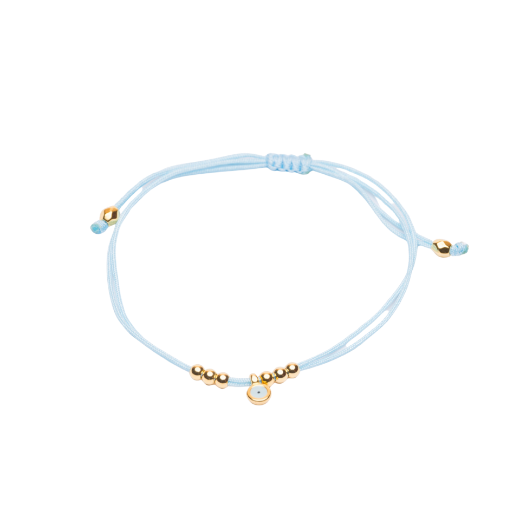 Picture of Greek evil eye bracelet 24k gold plated