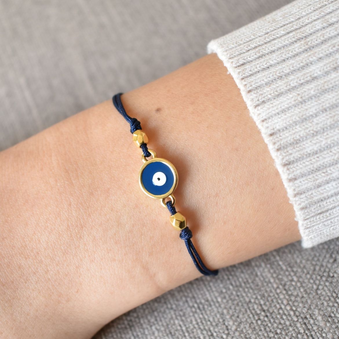 Picture of Bracelet evil eye 24k gold plated