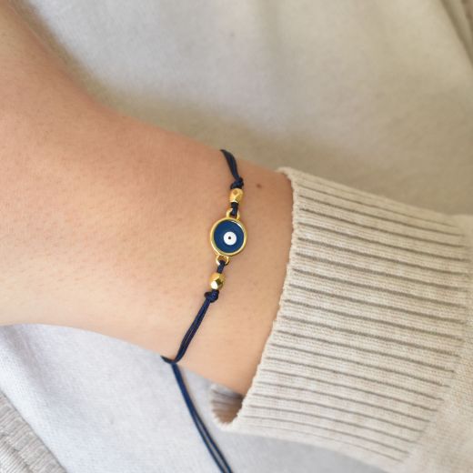 Picture of Bracelet evil eye 24k gold plated