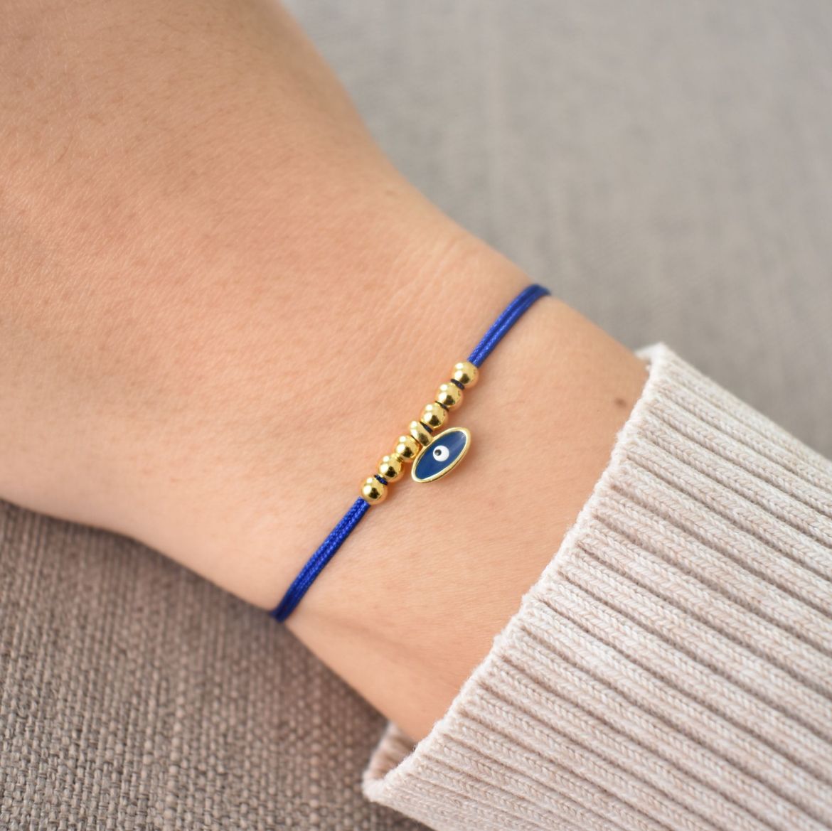 Picture of Bracelet eyeball 24k gold plated
