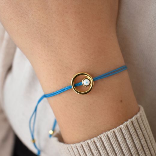 Picture of Gold evil eye bracelet