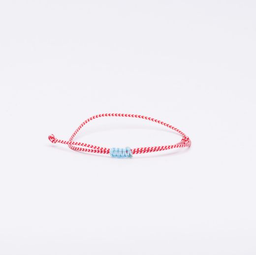 Minimal martis bracelet red-white cord – simple Greek martaki for spring