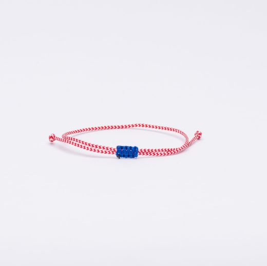 Martis bracelet minimal design – red-white cord March tradition bracelet