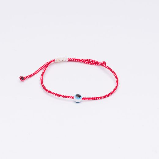 10-pcs martis bracelet evil eye bead bundle – spring protection bracelet red & white cord