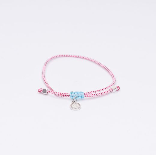 Martis bracelet red-white cord with coin charm – greek march bracelet spring tradition