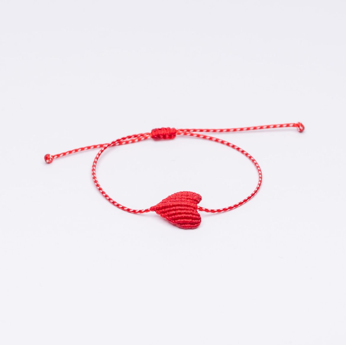 Picture of Greek Martaki Bracelet Heart macrame