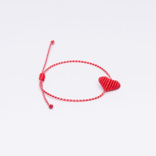 Picture of Greek Martaki Bracelet Heart macrame