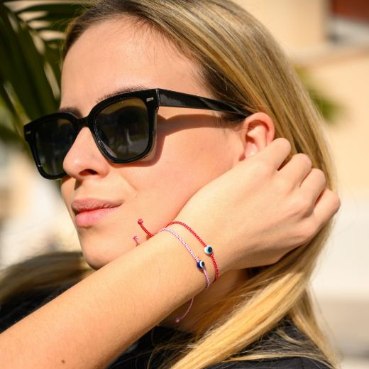 Μάρτης σετ 10 τεμάχια με evil eye χάντρα – μαρτάκια άνοιξης ελληνική παράδοση