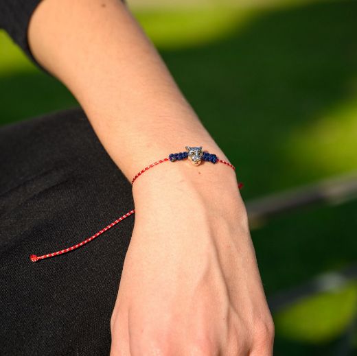 Μαρτάκι με τίγρη – κόκκινο-λευκό κορδόνι ελληνικό μαρτάκι άνοιξης