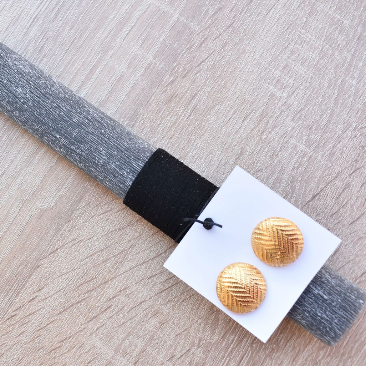 Picture of Easter candle earrings gold plated
