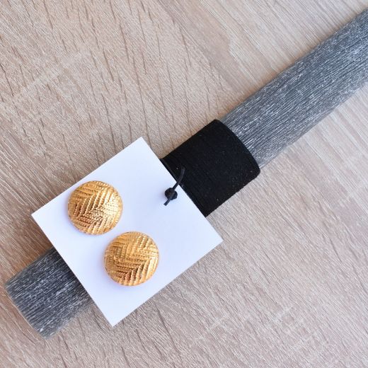 Picture of Easter candle earrings gold plated