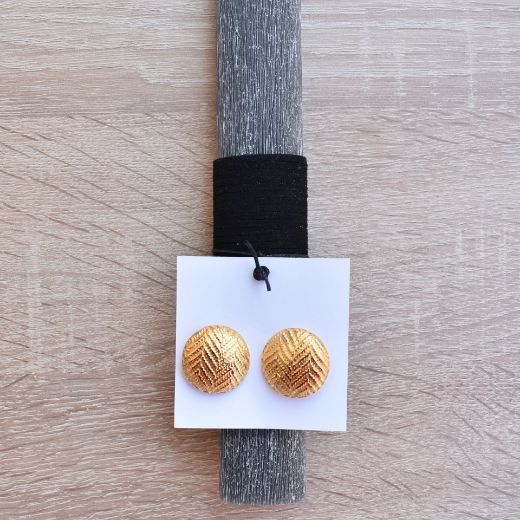 Picture of Easter candle earrings gold plated
