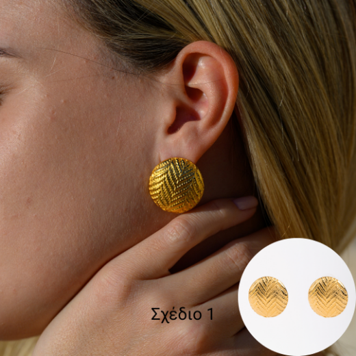 Picture of Easter candle earrings gold plated