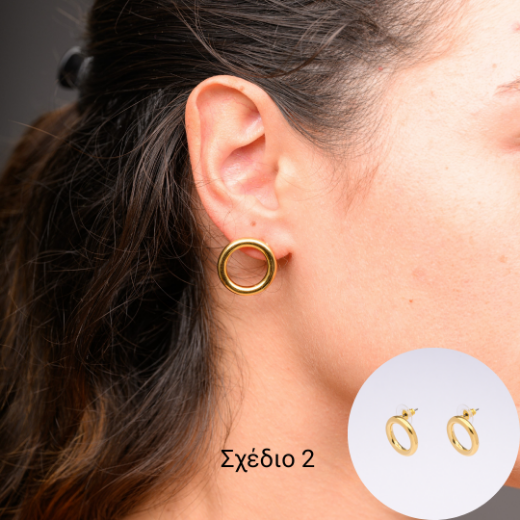 Picture of Easter candle earrings gold plated
